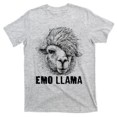 Distressed Vintage Emo Llama Alpaca  T-Shirt