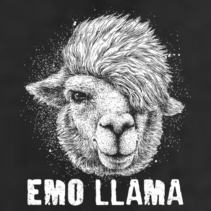 Distressed Vintage Emo Llama Alpaca  Trucker Hat