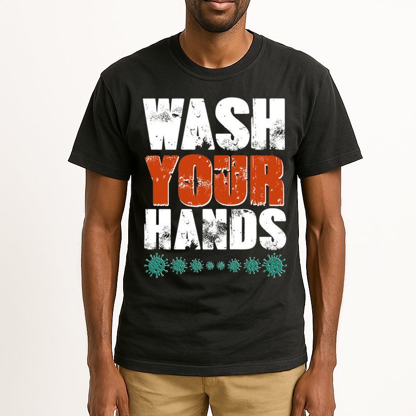 Distressed Wash Your Hands Funny Tall T-Shirt