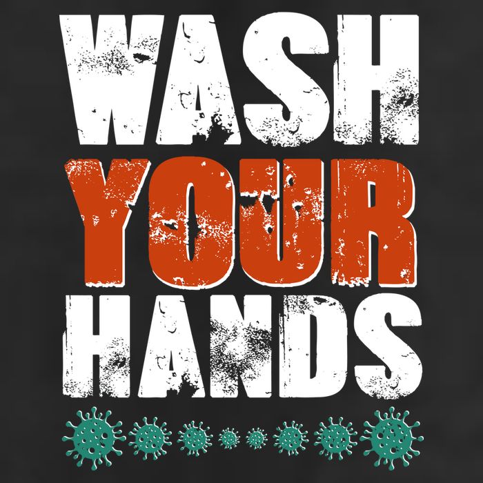 Distressed Wash Your Hands Funny 11oz C Handle Ceramic Mug