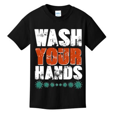 Distressed Wash Your Hands Funny Kids T-Shirt