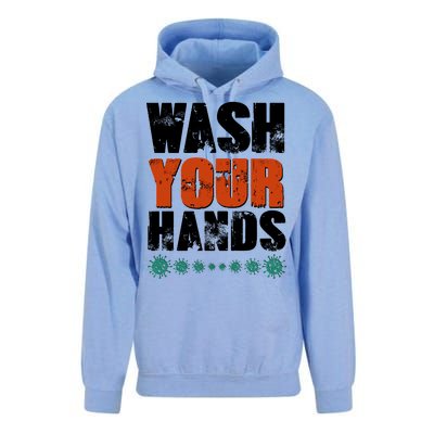 Distressed Wash Your Hands Funny Unisex Surf Hoodie