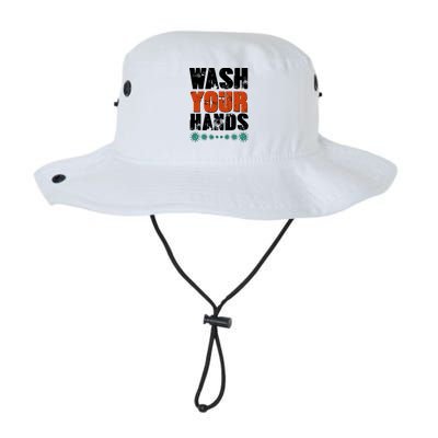 Distressed Wash Your Hands Funny Legacy Cool Fit Booney Bucket Hat