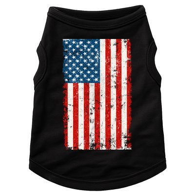 Distressed Worn USA American Flag Doggie Tank