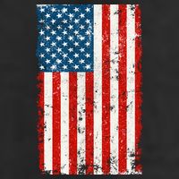 Distressed Worn USA American Flag Trucker Hat
