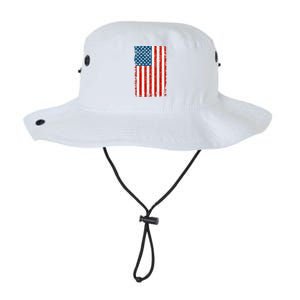 Distressed Worn USA American Flag Legacy Cool Fit Booney Bucket Hat