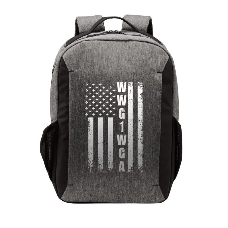 Distressed WWG1WGA US American Flag Vector Backpack