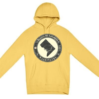 District of Columbia Washington Retro Premium Pullover Hoodie