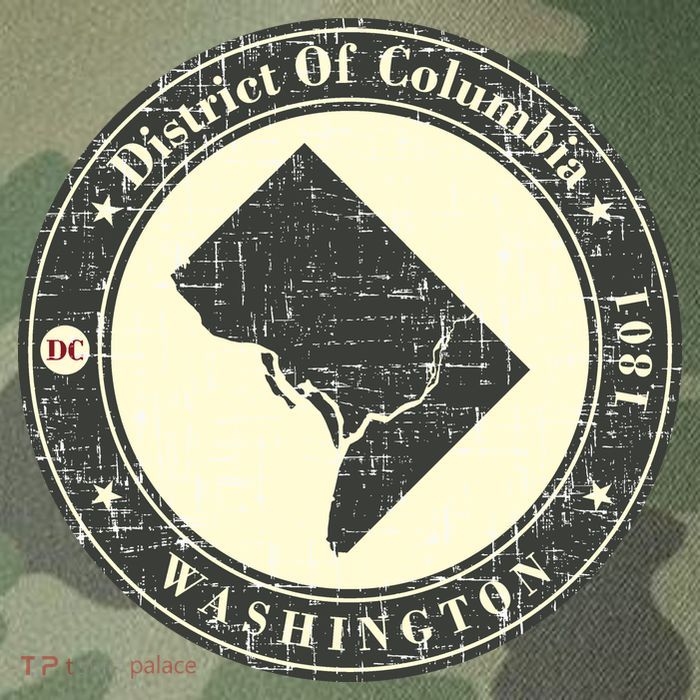 District of Columbia Washington Retro Legacy Tie Dye Trucker Hat