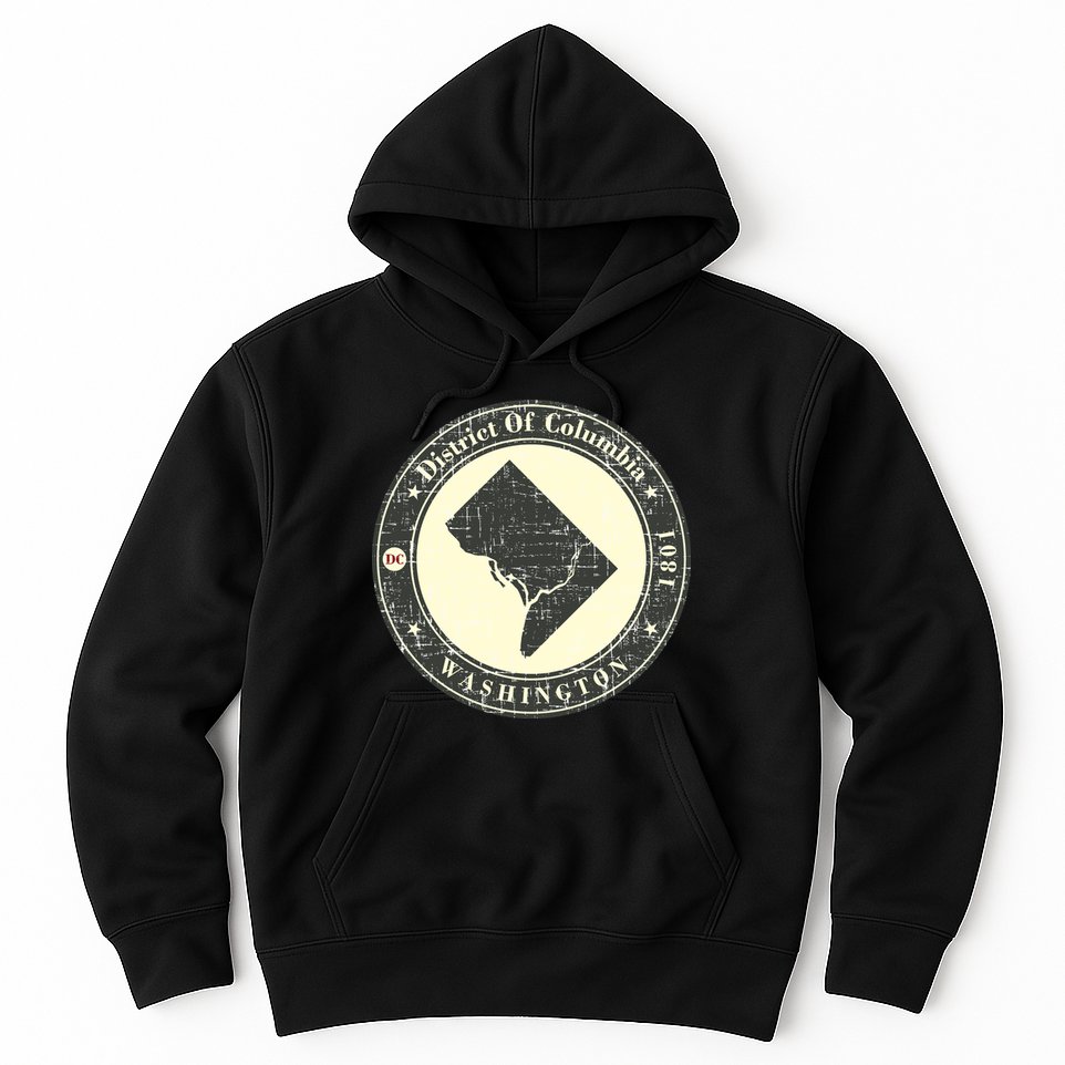 District of Columbia Washington Retro Hoodie