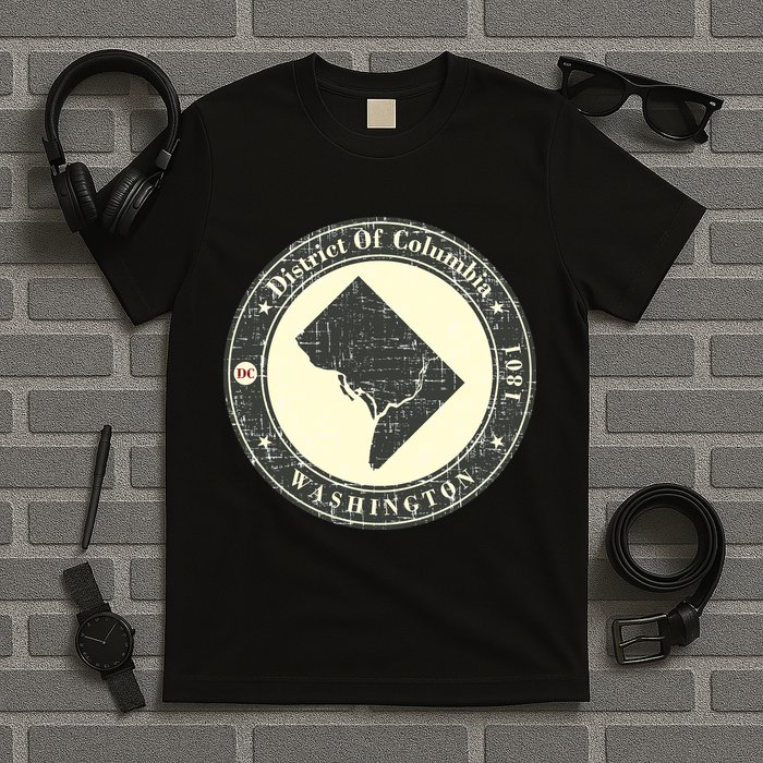 District of Columbia Washington Retro T-Shirt