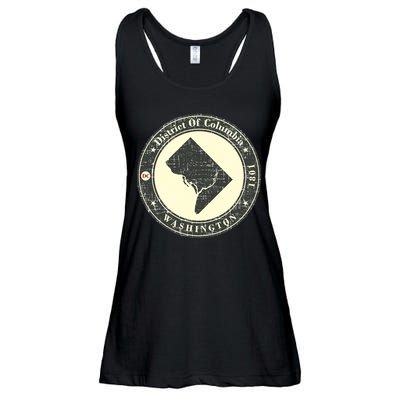 District of Columbia Washington Retro Ladies Essential Flowy Tank