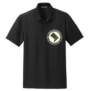 District of Columbia Washington Retro Dry Zone Grid Polo