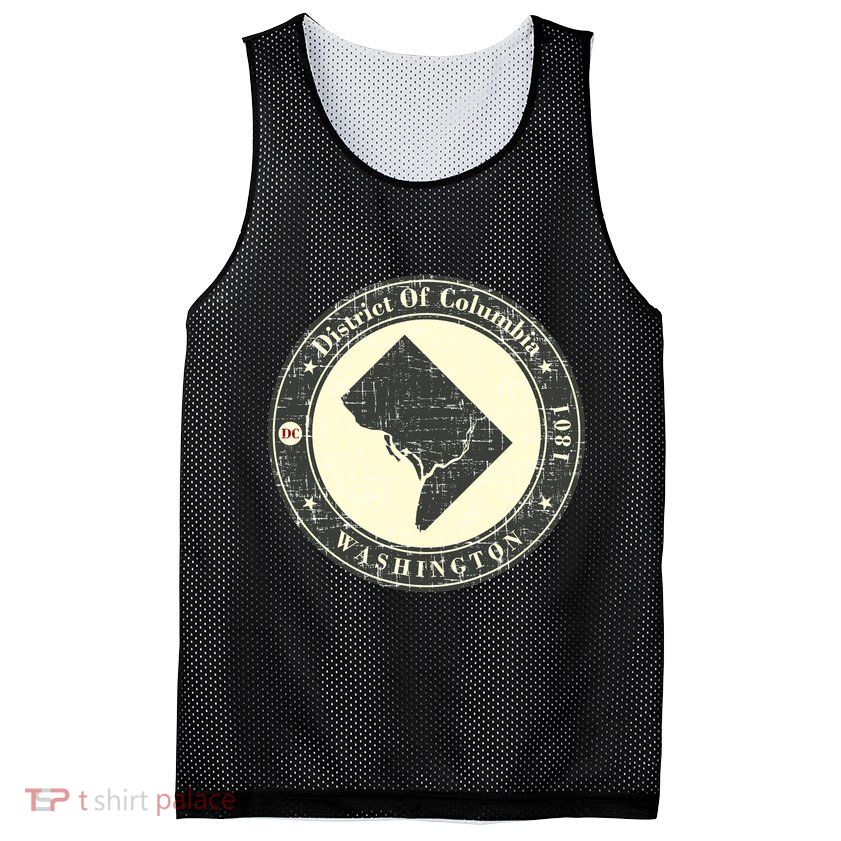 District of Columbia Washington Retro Mesh Reversible Basketball Jersey Tank