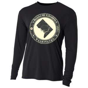 District of Columbia Washington Retro Cooling Performance Long Sleeve Crew