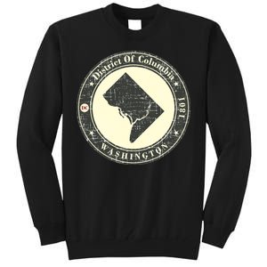 District of Columbia Washington Retro Tall Sweatshirt