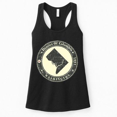 District of Columbia Washington Retro Womens Tank Top