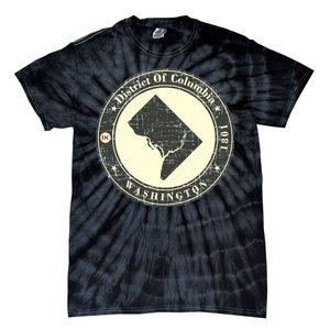 District of Columbia Washington Retro Tie-Dye T-Shirt