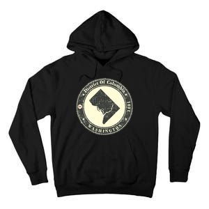 District of Columbia Washington Retro Tall Hoodie