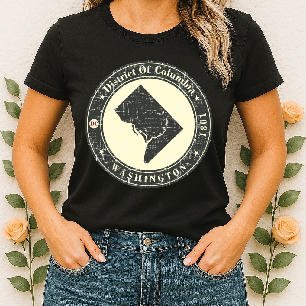 District of Columbia Washington Retro Womens T-Shirt