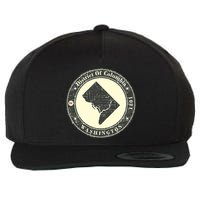 District of Columbia Washington Retro Wool Snapback Cap