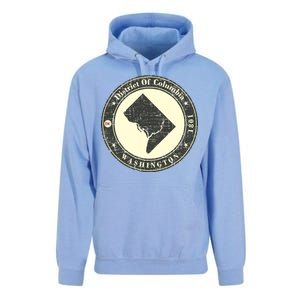 District of Columbia Washington Retro Unisex Surf Hoodie