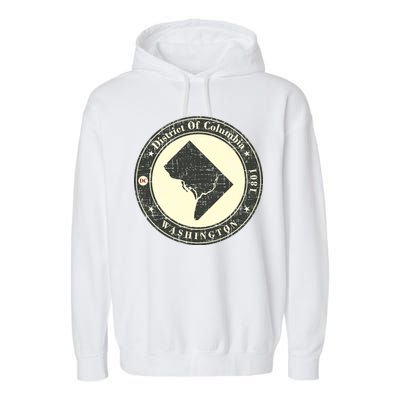 District of Columbia Washington Retro Garment-Dyed Fleece Hoodie