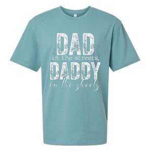 Dad In The Streets Daddy In The Sheets Presents For Dad Sueded Cloud Jersey T-Shirt