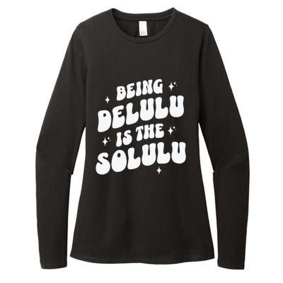 Delulu Is The Solulu Manifestation Womens CVC Long Sleeve Shirt