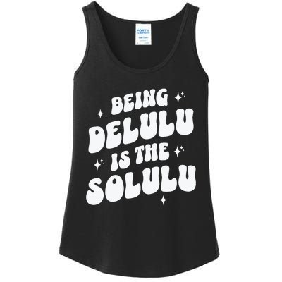 Delulu Is The Solulu Manifestation Ladies Essential Tank