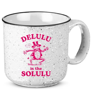 Delulu Is The Solulu Funny Delusional 15oz Campfire Ceramic Mug