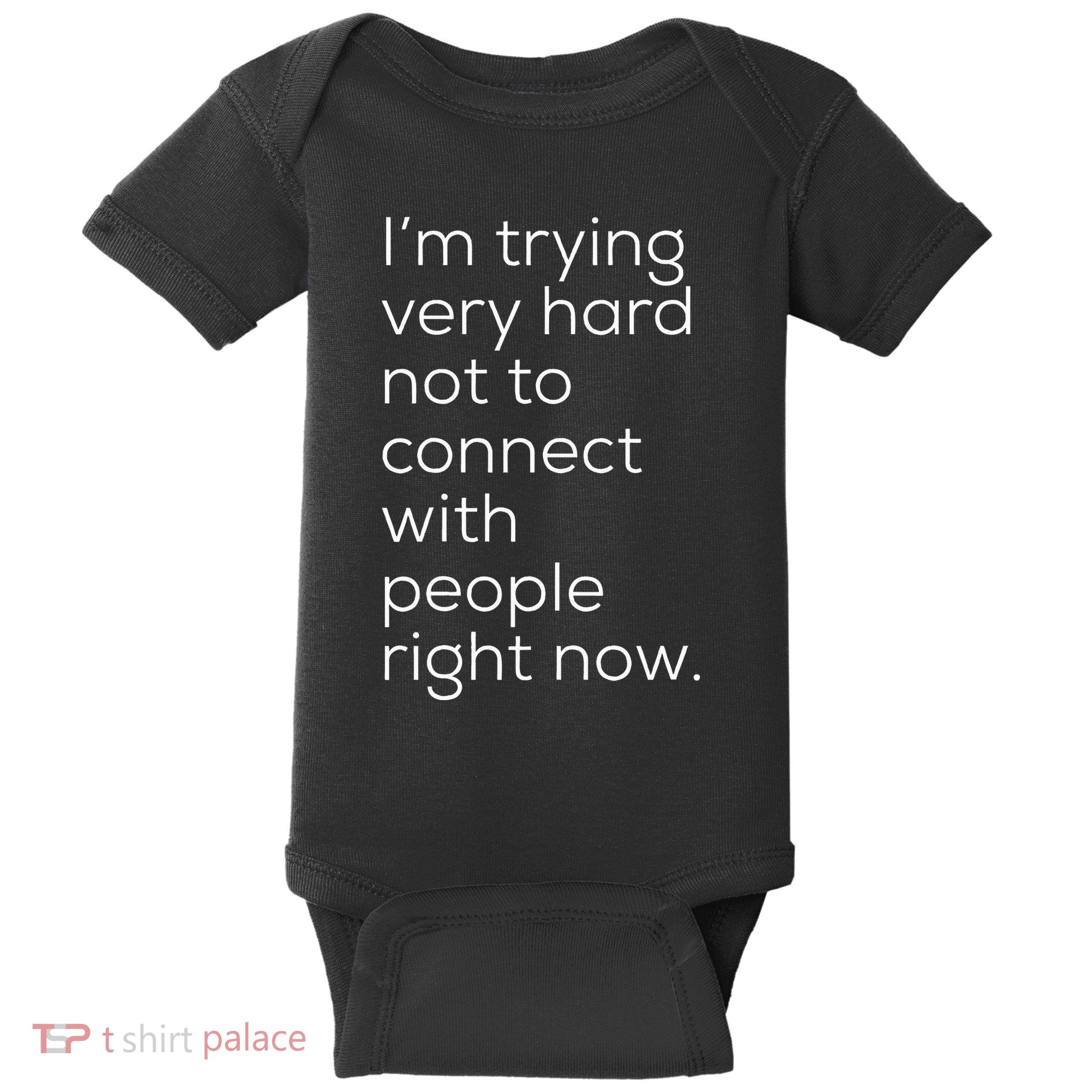 David Is Trying Very Hard Not To Connect With People Now Baby Bodysuit