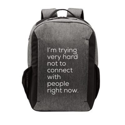 David Is Trying Very Hard Not To Connect With People Now Vector Backpack