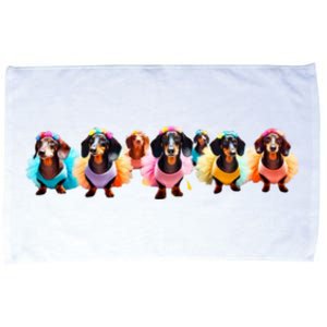 Dachshunds In TutuS Microfiber Hand Towel