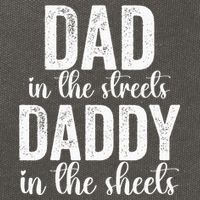 Dad In The Streets Daddy In The Sheets Presents Dad Daddy Cotton Canvas Backpack