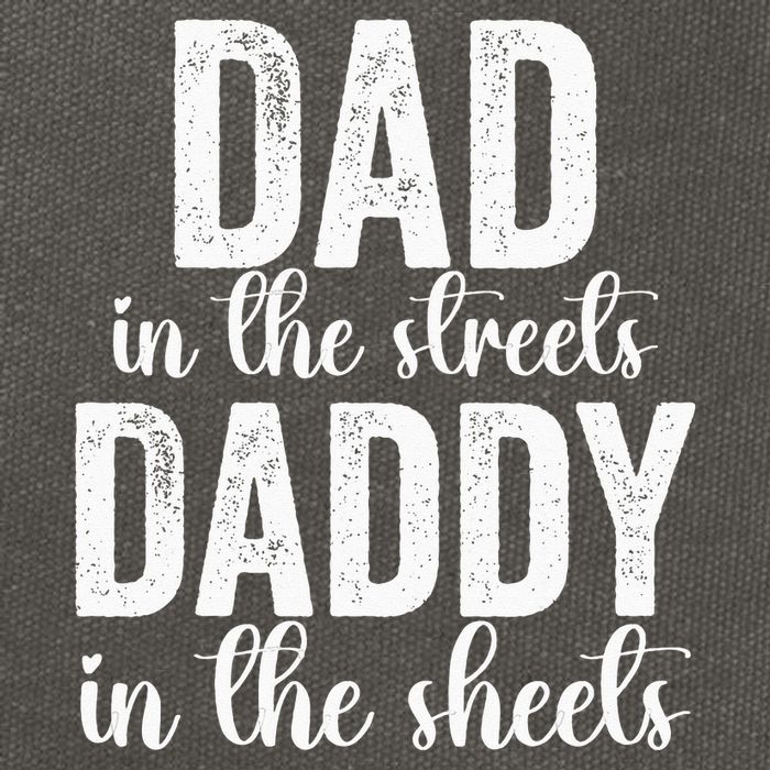 Dad In The Streets Daddy In The Sheets Presents Dad Daddy Cotton Canvas Backpack