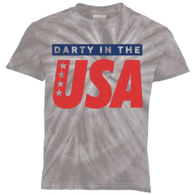 Darty In The Usa Independence Day American Kids Tie-Dye T-Shirt