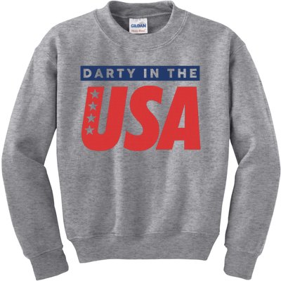 Darty In The Usa Independence Day American Kids Sweatshirt