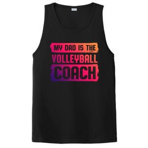 Dad Is The Volleyball Coach Fathers Day Volleyball Player Gift PosiCharge Competitor Tank