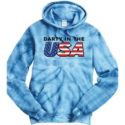 Darty In The Usa 4th Of July Fun Tie Dye Hoodie