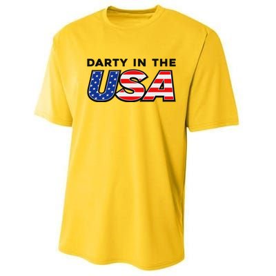 Darty In The Usa 4th Of July Fun Performance Sprint T-Shirt