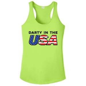 Darty In The Usa 4th Of July Fun Ladies PosiCharge Competitor Racerback Tank