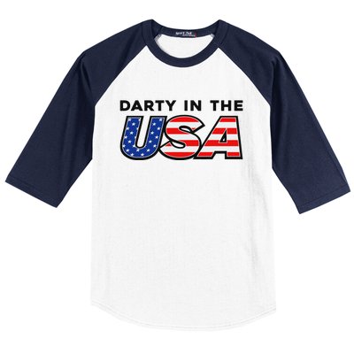 Darty In The Usa 4th Of July Fun Baseball Sleeve Shirt