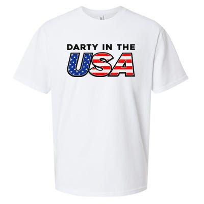 Darty In The Usa 4th Of July Fun Sueded Cloud Jersey T-Shirt