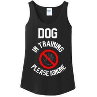 Dog In Training Please Ignore Ladies Essential Tank