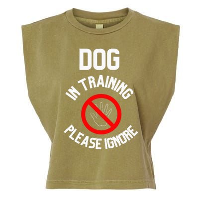 Dog In Training Please Ignore Garment-Dyed Women's Muscle Tee