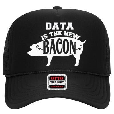 Data Is The New Bacon Engineering High Crown Mesh Back Trucker Hat