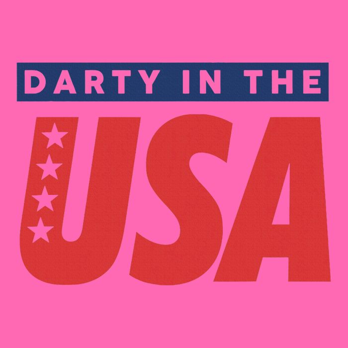 Darty In The Usa Independence Day Stripe Pom Pom Beanie
