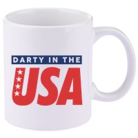 Darty In The Usa Independence Day 11oz C Handle Ceramic Mug