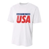 Darty In The Usa Independence Day Youth Performance Sprint T-Shirt